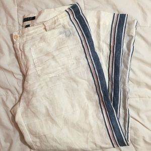 Lauren Ralph Lauren wide leg 100% linen pants.